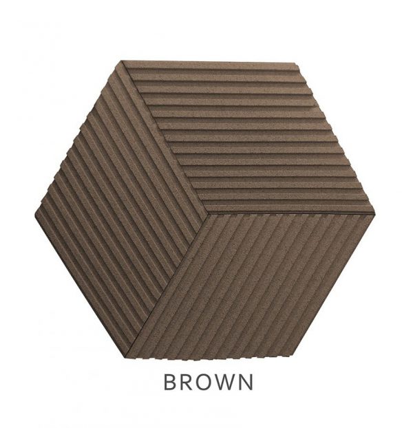 3D Stěnové Panely Stripe BROWN 1