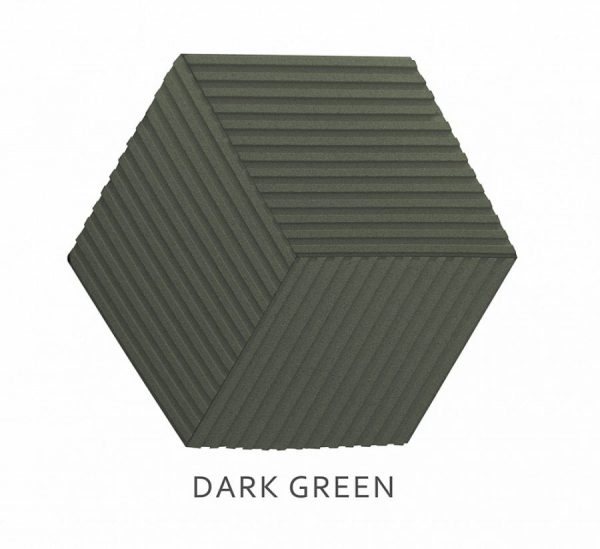 3D Stěnové Panely Stripe DARK GREEN 1