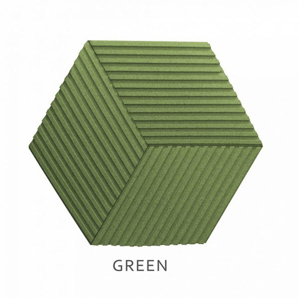 3D Stěnové Panely Stripe GREEN 1